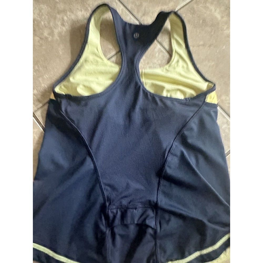 Lululemon 8 10 Colorblock Active Top Yellow - image 3